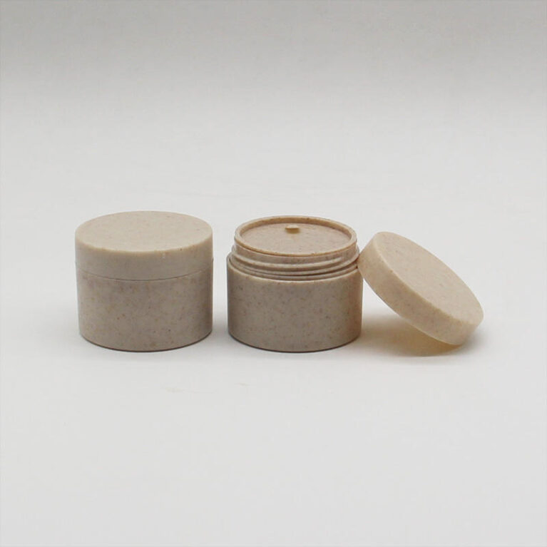Eco Friendly Biodegradable Wheat Straw Cream Jars