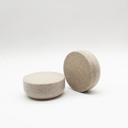 Eco Friendly Biodegradable Wheat Straw Cream Round Jars