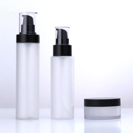 Plastic Frosted Pump Bottle & Jar