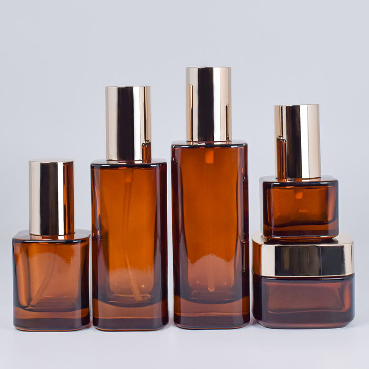 Square Glass Spray And Pump Bottles & Jar